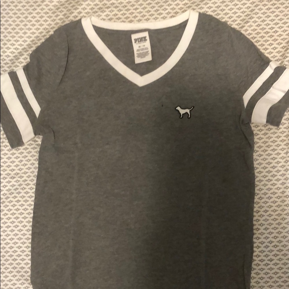 PINK gray T-shirt
